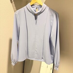 Elegant Light Blue Women's Top